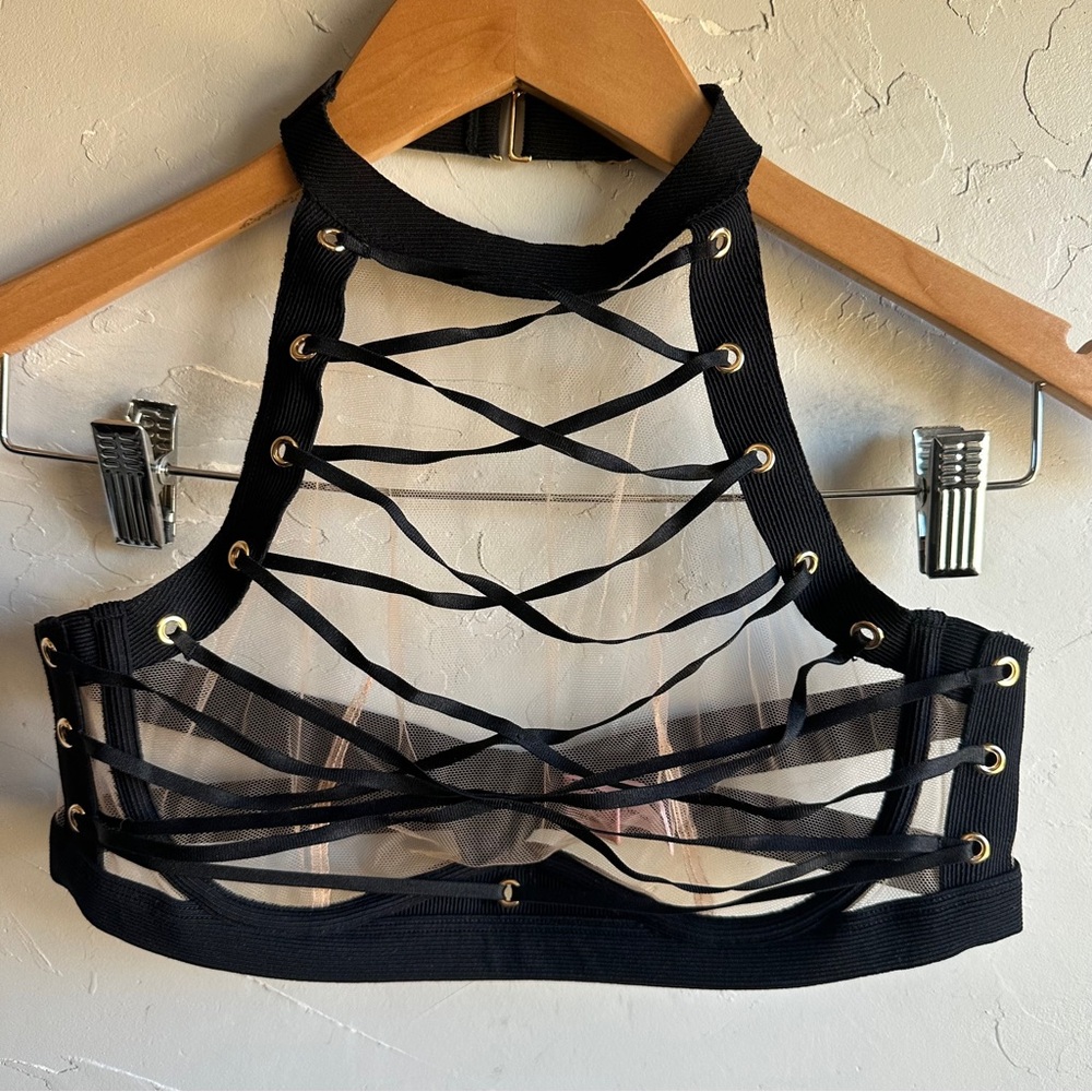 Agent Provocateur Prudence High Neck Underwired Bra‎ Sz 3 or 34C